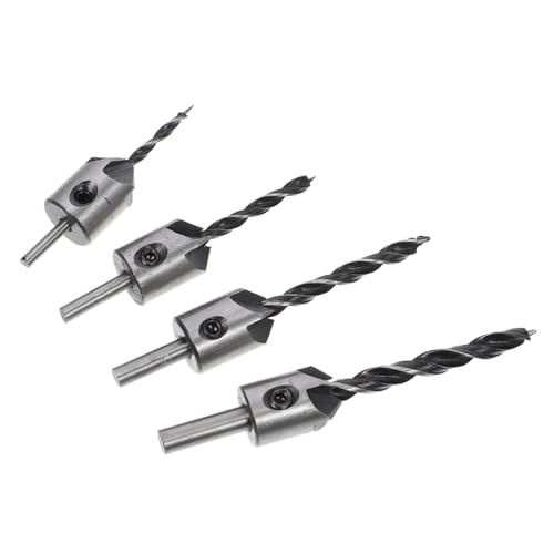 NUOBESTY 1Satz Teiliges Holzbearbeitungs Countersink Bohrer Hss Bohrbits Mit Schraubenschlüssel Für Präzise Senkbohrungen Holz Für Heimwerker Und Profis von NUOBESTY