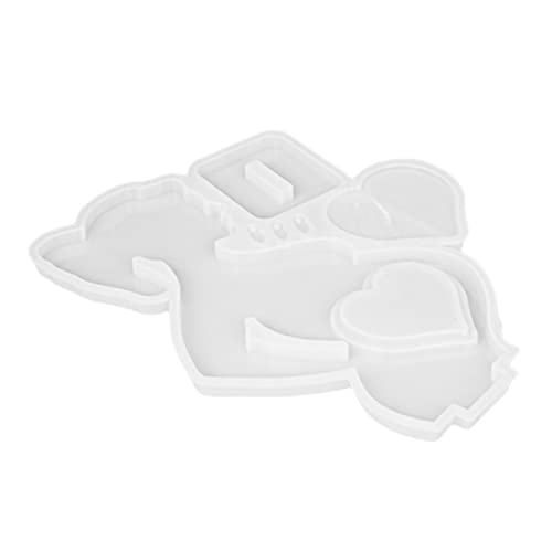 NUOBESTY 1Stück Silikon Fotorahmen Form für DIY Projekte Herzförmige Gießform Hochwertigem Material für Bastelenthusiasten Einfache Anwendung und Perfektes von NUOBESTY