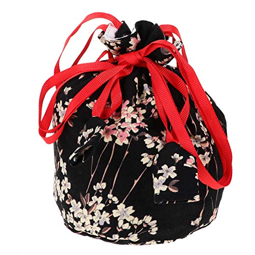 NUOBESTY 1stk Tragetasche Im Japanischen Stil Tasche Mit Kordelzug Im Japanischen Stil Turnbeutel Für Damen Strumpffüller Schokolade Einkaufstasche Fräulein Baumwolle Geldbörse Süssigkeit von NUOBESTY