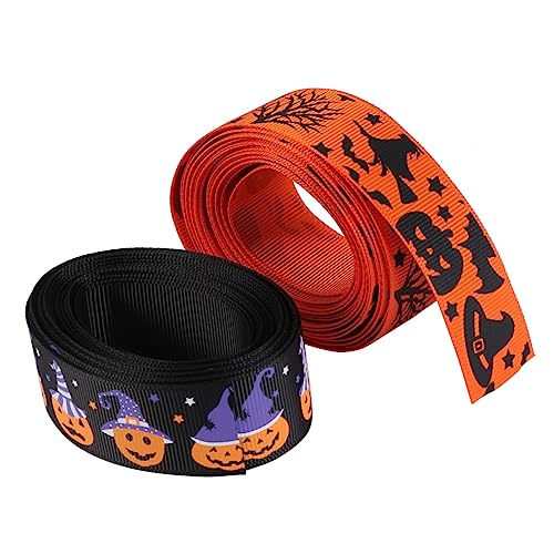 NUOBESTY 2 Kürbisband Wickelband Halloween Ripsband Schleife Zierbänder für Bastelarbeiten Bänder zum Verpacken Bänder zum Basteln Geschenkbänder Blumenwickband Seidenband Polyester NUOBESTY 2 Kürbisband Wickelband Halloween Ripsband Schleife Zierbänder für Bastelarbeiten Bänder zum Verpacken Bänder zum Basteln Geschenkbänder Blumenwickband Seidenband Polyester von NUOBESTY