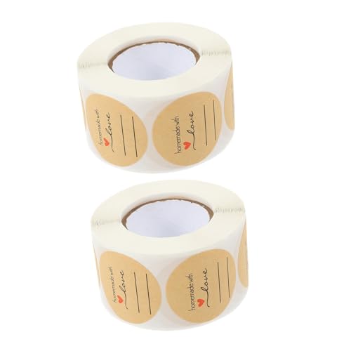 NUOBESTY 2 Rollen Aufkleber Für Backetiketten Bäckerei Aufkleber Etiketten Zum Backen Von Aufklebern Runde Geschenkaufkleber Versiegelungsetikett Backsiegelaufkleber Kraftpapier Hellbraun NUOBESTY 2 Rollen Aufkleber Für Backetiketten Bäckerei Aufkleber Etiketten Zum Backen Von Aufklebern Runde Geschenkaufkleber Versiegelungsetikett Backsiegelaufkleber Kraftpapier Hellbraun von NUOBESTY