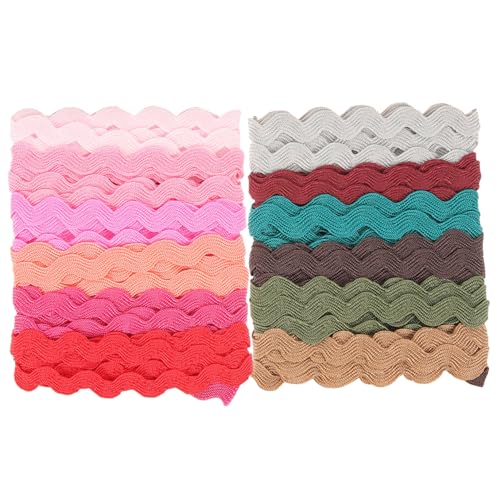 NUOBESTY 2 Rollen Bunte Wellenborte Dekoratives Bastelband für Kleidung und Heimtextilien Vielseitig Einsetzbar Schnittfest Langlebig und Atmungsaktiv für Kreative Diy Projekte NUOBESTY 2 Rollen Bunte Wellenborte Dekoratives Bastelband für Kleidung und Heimtextilien Vielseitig Einsetzbar Schnittfest Langlebig und Atmungsaktiv für Kreative Diy Projekte von NUOBESTY
