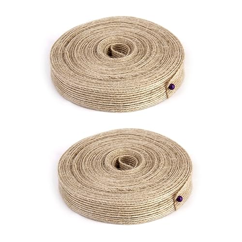 NUOBESTY 2 Rollen Fischseide -Leinenspitze Gurtband Bandgewebe Jute -Band Juteband aus Sackleinen NUOBESTY 2 Rollen Fischseide -Leinenspitze Gurtband Bandgewebe Jute -Band Juteband aus Sackleinen von NUOBESTY