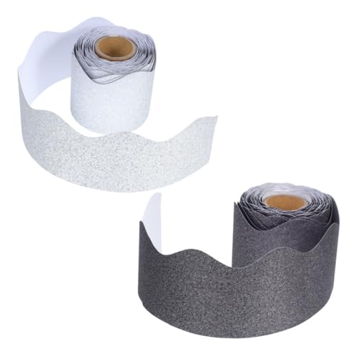 NUOBESTY 2 Rollen Kreidetafel Randaufkleber Schulklassenzimmer Pinnwand Glitzernder Gewellter Rand Feiertags Pinnwandbesatz Glitzernde Pinnwandkanten Schul Pinnwandbesatzpapier NUOBESTY 2 Rollen Kreidetafel Randaufkleber Schulklassenzimmer Pinnwand Glitzernder Gewellter Rand Feiertags Pinnwandbesatz Glitzernde Pinnwandkanten Schul Pinnwandbesatzpapier von NUOBESTY