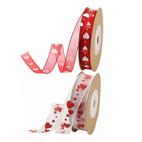 NUOBESTY 2 Rollen Liebesdruckband Geburtstagsband doppelt Band mit Draht Hose Sackleinen valentinstag dekoration valentinsdekoration bedruckte Bänder Bedrucken von Geschenkbändern Polyester NUOBESTY 2 Rollen Liebesdruckband Geburtstagsband doppelt Band mit Draht Hose Sackleinen valentinstag dekoration valentinsdekoration bedruckte Bänder Bedrucken von Geschenkbändern Polyester von NUOBESTY