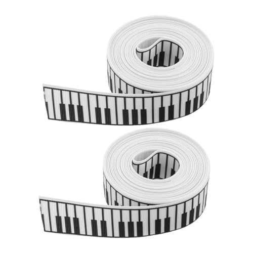 NUOBESTY 2 Rollen Musikhandwerksband Verpackungsband Partydekorationen Straußbänder DIY-Band basteln Geschenkband Bauernband Lehrerband Partyband breites Band Polyester NUOBESTY 2 Rollen Musikhandwerksband Verpackungsband Partydekorationen Straußbänder DIY-Band basteln Geschenkband Bauernband Lehrerband Partyband breites Band Polyester von NUOBESTY
