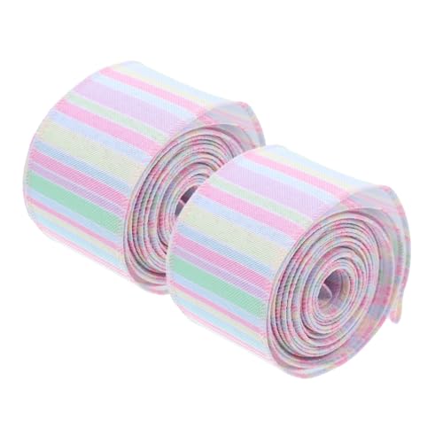 NUOBESTY 2 Rollen Osterband Bastelband Weihnachtsbänder Buntes Weihnachtsband Zuckerstangenband Regenbogenband Kariertes Band Mit Draht Gestreiftes Band Drahtrandband NUOBESTY 2 Rollen Osterband Bastelband Weihnachtsbänder Buntes Weihnachtsband Zuckerstangenband Regenbogenband Kariertes Band Mit Draht Gestreiftes Band Drahtrandband von NUOBESTY