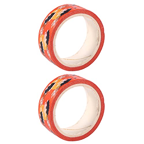 NUOBESTY 2 Rollen Papier Geschenkband Farbiges Klebeband Für Doppelseitiges Klebeband DIY Dekorband von NUOBESTY
