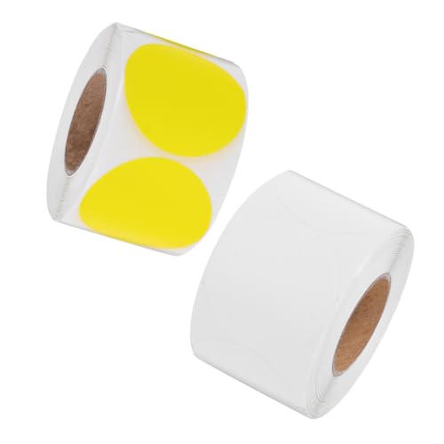 NUOBESTY 2 Rollen Runde Selbstklebende Farbige Aufkleber Wasserfeste Etiketten für Büro und Organisation NUOBESTY 2 Rollen Runde Selbstklebende Farbige Aufkleber Wasserfeste Etiketten für Büro und Organisation von NUOBESTY