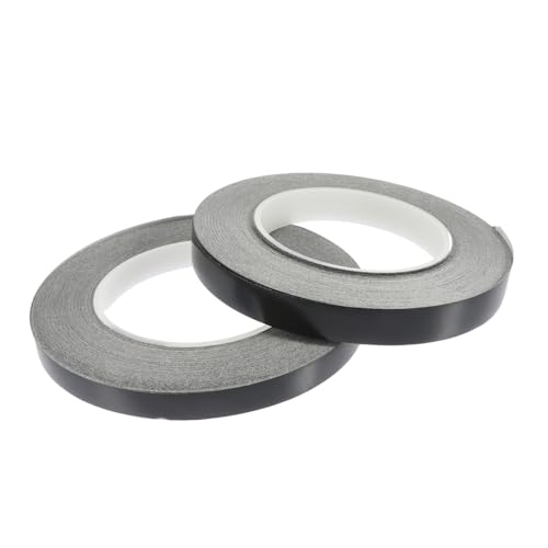 NUOBESTY 2 Rollen Schwarz Klebeband für Handy Bildschirmreparatur Pet Material Lichtundurchlässig Stark Haftend Vielseitig für LCD und Telefon Displays von NUOBESTY