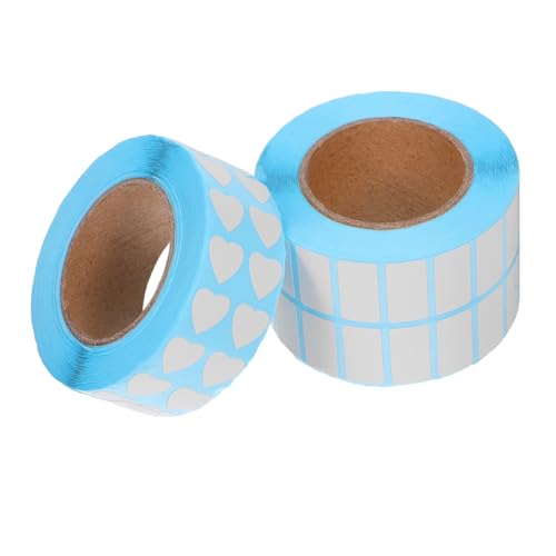 NUOBESTY 2 Rollen Selbstklebende Blanko Etiketten für Diamantmalerei Schreibbare Aufkleber für Lagerbehälter Herz und Quadratische Sticker für Diy und Organisation NUOBESTY 2 Rollen Selbstklebende Blanko Etiketten für Diamantmalerei Schreibbare Aufkleber für Lagerbehälter Herz und Quadratische Sticker für Diy und Organisation von NUOBESTY
