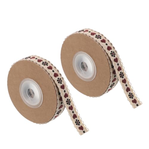 NUOBESTY 2 Rollen Vintage Dekorationsband Polyester Blumenmuster für Diy Projekte Nähen und Verpackungen von Kleidung und Accessoires Langlebig und Vielseitig Einsetzbar NUOBESTY 2 Rollen Vintage Dekorationsband Polyester Blumenmuster für Diy Projekte Nähen und Verpackungen von Kleidung und Accessoires Langlebig und Vielseitig Einsetzbar von NUOBESTY