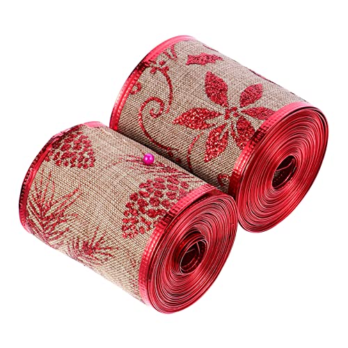 NUOBESTY 2 Rollen Weihnachtsband Weihnachten Bänder zum Verpacken königlich Plaid Weihnachtsbaumband Party ribbon bandfeile geschenkeband DIY Bastelband Geschenkverpackungsband Hanfimitat NUOBESTY 2 Rollen Weihnachtsband Weihnachten Bänder zum Verpacken königlich Plaid Weihnachtsbaumband Party ribbon bandfeile geschenkeband DIY Bastelband Geschenkverpackungsband Hanfimitat von NUOBESTY