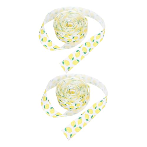 NUOBESTY 2 Rollen Zitronen-dekorband aus Polyester mit Drahtkante Breit Lang für Geschenkverpackung Fruchtmuster für Sommerparty Diy-basteln Schleifen und Kränze NUOBESTY 2 Rollen Zitronen-dekorband aus Polyester mit Drahtkante Breit Lang für Geschenkverpackung Fruchtmuster für Sommerparty Diy-basteln Schleifen und Kränze von NUOBESTY