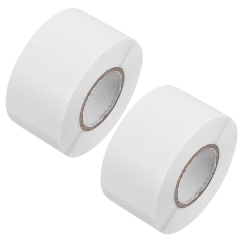 NUOBESTY 2 Rollen transparente Versiegelung transparente Aufkleber Siegel Aufkleber klare runde Aufkleber Postaufkleber Etikettenaufkleber für Behälter Papier von NUOBESTY