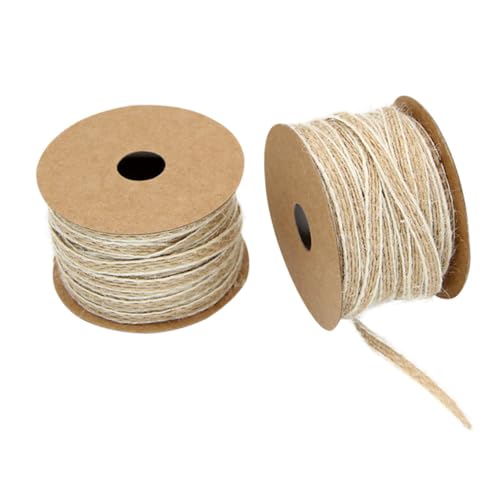 NUOBESTY 2 STÜCK Jute Dekoband Retro für DIY Hochzeitsdekoration und Weihnachtsgeschenke Stilvolles Bastelmaterial für Partys und Verpackungen NUOBESTY 2 STÜCK Jute Dekoband Retro für DIY Hochzeitsdekoration und Weihnachtsgeschenke Stilvolles Bastelmaterial für Partys und Verpackungen von NUOBESTY