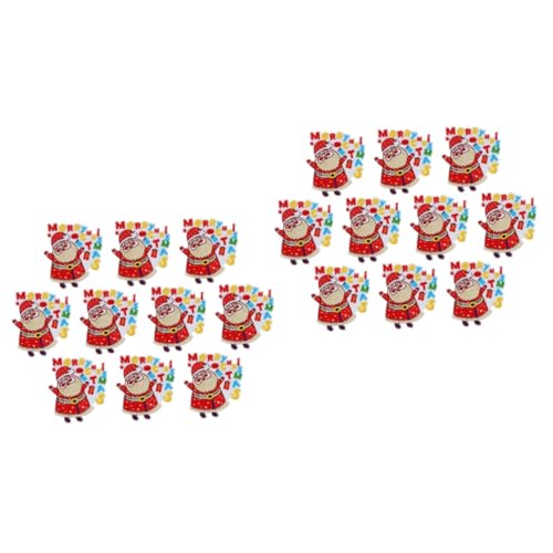 NUOBESTY 2 Sätze 2 Sets Stickerei Patches Weihnachten Reparatur Patch Aufkleber Hochzeitsdekorationen Weihnachtsdekorationen Ornamente Kostüm Aufkleber Weihnachtsbeleuchtung 10 Stück * 2 von NUOBESTY