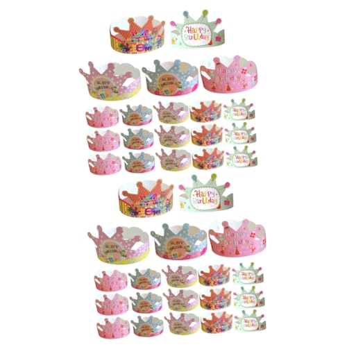 NUOBESTY 2 Sätze Geburtstagskronenhut Alles Zum Geburtstag Geburtstagsdekorationen Für Mädchen -dusche-foto-requisite Geburtstagskronen Für Papier 100 Stück * 2 NUOBESTY 2 Sätze Geburtstagskronenhut Alles Zum Geburtstag Geburtstagsdekorationen Für Mädchen -dusche-foto-requisite Geburtstagskronen Für Papier 100 Stück * 2 von NUOBESTY