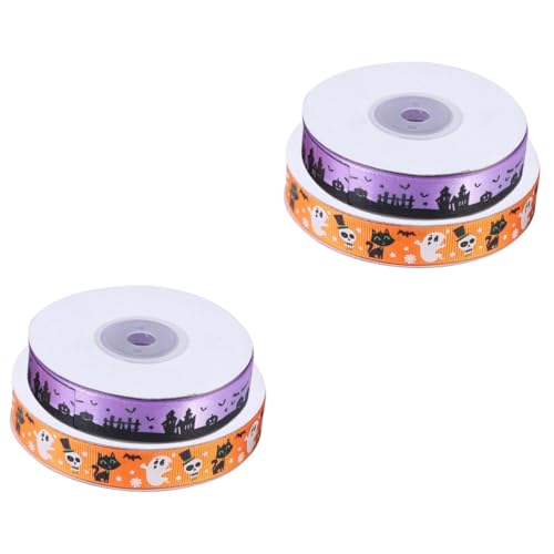 NUOBESTY 2 Sätze Halloween-dekorationsband Chiffonband Fallen Party Für Geschenkband Halloween Halloweendekorationen Geschenkbänder Halloween -dekoration Polyester Orange 2 Stück * 2 NUOBESTY 2 Sätze Halloween-dekorationsband Chiffonband Fallen Party Für Geschenkband Halloween Halloweendekorationen Geschenkbänder Halloween -dekoration Polyester Orange 2 Stück * 2 von NUOBESTY