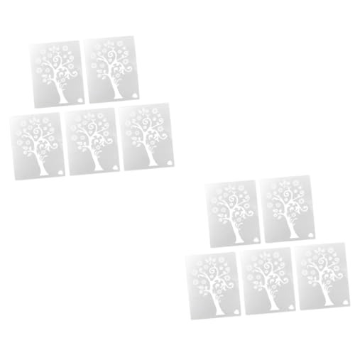 NUOBESTY 2 Sätze Handgefertigte Graffiti Schablonen Baum Muster Für Diy Malprojekte Für Kreative Maler Und 5 Stück * 2 von NUOBESTY