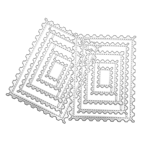 NUOBESTY 2 Sätze Handgemachte Stempel Metall Stanzformen aus Carbonstahl für Valentinstag und Geburtstagskarten DIY Präzise Schneideformen für Scrapbooking und Bastelprojekte von NUOBESTY