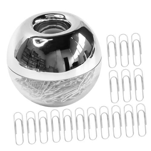 NUOBESTY 2 Sätze Metall Büroklammern mit Magnetbox Stabile Kleine Paperclips für Dokumentenorganisation Kreative Lesezeichen Praktische Schreibtisch-accessoires für Büro und Schule NUOBESTY 2 Sätze Metall Büroklammern mit Magnetbox Stabile Kleine Paperclips für Dokumentenorganisation Kreative Lesezeichen Praktische Schreibtisch-accessoires für Büro und Schule von NUOBESTY