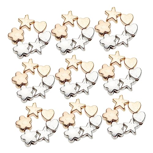 NUOBESTY 2 Sätze Plastik Spacer Perlen Für Diy Schmuck Armbänder Und Pro Packung Vielseitige Bastelperlen Für Kreative Projekte Und Dekoration 6 Packungen * 2 von NUOBESTY