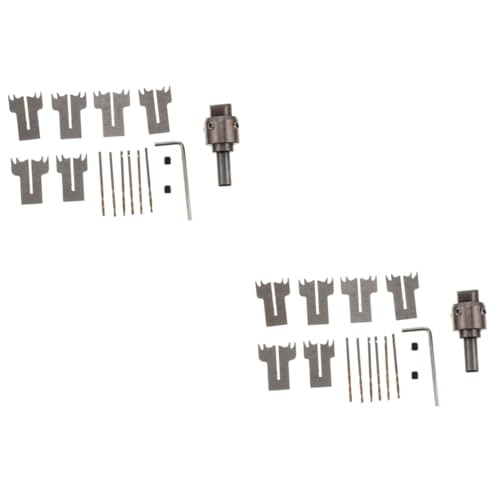 NUOBESTY 2 Sätze Ringmesser -Sicherheitsschnalle Kit zur Schmuckherstellung Ringbohrer Schmuckzubehör Schmuckbohrer-Set Holzbearbeitung Schnitzen Bohren Legierung Silber NUOBESTY 2 Sätze Ringmesser -Sicherheitsschnalle Kit zur Schmuckherstellung Ringbohrer Schmuckzubehör Schmuckbohrer-Set Holzbearbeitung Schnitzen Bohren Legierung Silber von NUOBESTY