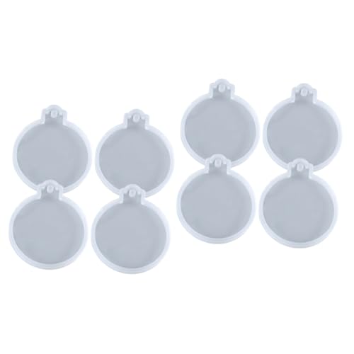 NUOBESTY 2 Sätze Runde Silikonform Für Weihnachtsdekoration Teiliges Diy Plaque Gießform Für Handgefertigte Kunstwerke Für Kreative Bastelprojekte 4 Stück * 2 NUOBESTY 2 Sätze Runde Silikonform Für Weihnachtsdekoration Teiliges Diy Plaque Gießform Für Handgefertigte Kunstwerke Für Kreative Bastelprojekte 4 Stück * 2 von NUOBESTY