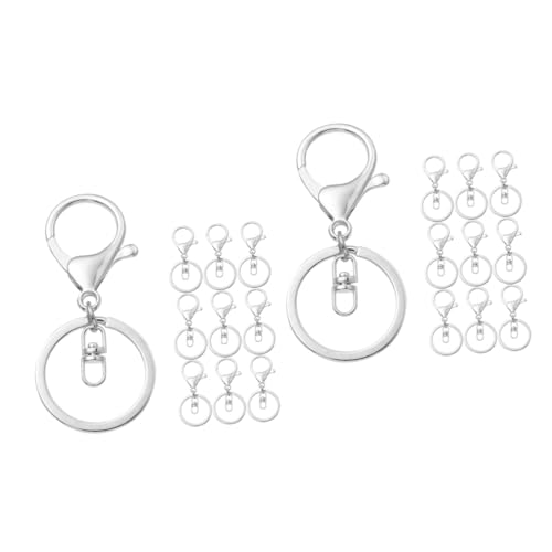 NUOBESTY 2 Sätze Schlüsselanhänger Clips Robuste Karabinerhaken Für Diy Projekte Schlüssel Und Taschen Leicht Und Langlebig Für Bastelarbeiten 10 Stück * 2 von NUOBESTY