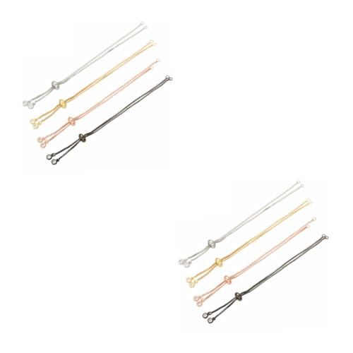 NUOBESTY 2 Sätze Schmuckzubehör Schlüsselkette Bausatz Für Armbänder Aus Tonperlen Zange Handwerkliche Zugkette Verstellbare Armbänder Für Damen Armband-kettenverlängerungen 4 Stück * 2 NUOBESTY 2 Sätze Schmuckzubehör Schlüsselkette Bausatz Für Armbänder Aus Tonperlen Zange Handwerkliche Zugkette Verstellbare Armbänder Für Damen Armband-kettenverlängerungen 4 Stück * 2 von NUOBESTY