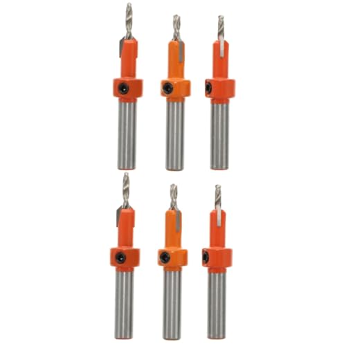 NUOBESTY 2 Sätze Senkbohrer Bohren Holzbearbeitung Versenken Granit Loch Kernbohrer Lochbohrer Holzstopfenschneider Holz Bohrkork Kegelbohrer Hochgeschwindigkeitsstahl Orange 3 Stück * 2 NUOBESTY 2 Sätze Senkbohrer Bohren Holzbearbeitung Versenken Granit Loch Kernbohrer Lochbohrer Holzstopfenschneider Holz Bohrkork Kegelbohrer Hochgeschwindigkeitsstahl Orange 3 Stück * 2 von NUOBESTY