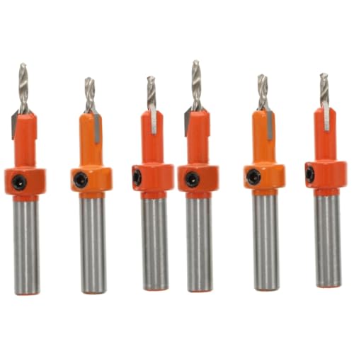 NUOBESTY 2 Sätze Senkbohrer Granitlochbohrer Fasenbohren Senker Holzbearbeitung Körner Holzdübelschneider Kegelbohrer Stanzbohrer Schnellarbeitsstahl Orange 3 Stück * 2 NUOBESTY 2 Sätze Senkbohrer Granitlochbohrer Fasenbohren Senker Holzbearbeitung Körner Holzdübelschneider Kegelbohrer Stanzbohrer Schnellarbeitsstahl Orange 3 Stück * 2 von NUOBESTY