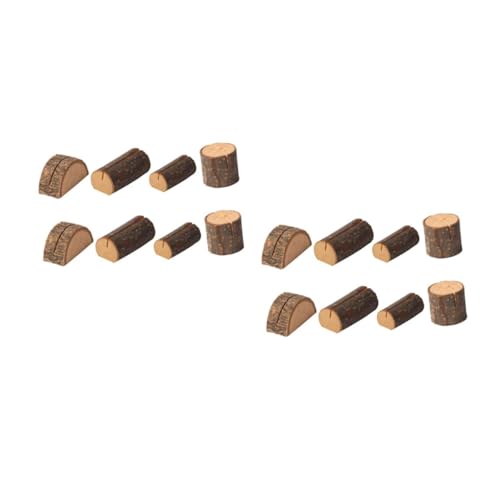 NUOBESTY 2 Sätze Teiliges Holz Kartenhalter Clips Im Rustikalen Stil Kreative Fotohalter Für Postkarten Visitenkarten Und Notizen Für Büro Und Zuhause 8 Stück * 2 von NUOBESTY