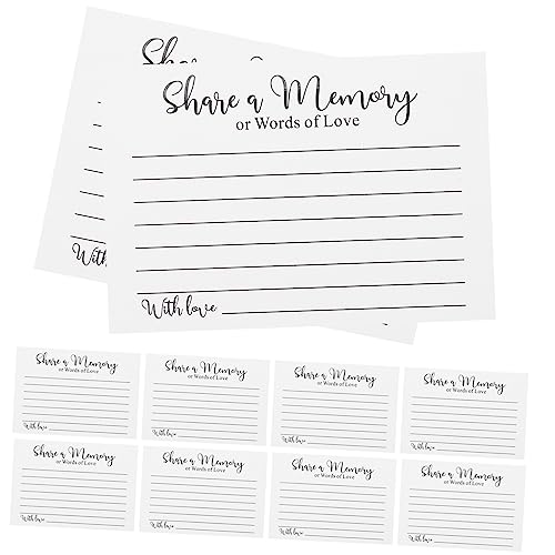 NUOBESTY 2 Sätze Teiliges Minimalistische Glückwunschkarten Hochwertigem Papier Für Hochzeit Geburtstag Trauer Und Abschluss Vielseitige Gästekarten Zum Beschriften Und 50 Stück * 2 von NUOBESTY