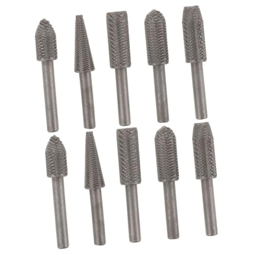 NUOBESTY 2 Sätze Teiliges Rotationsstahlfeilen Für Metallbearbeitung Vielseitige Fräs Und Gravurwerkzeuge Für Harte Und Holzarbeiten Für Diy Projekte Und Präzise Anwendungen 5 Stücke * 2 von NUOBESTY