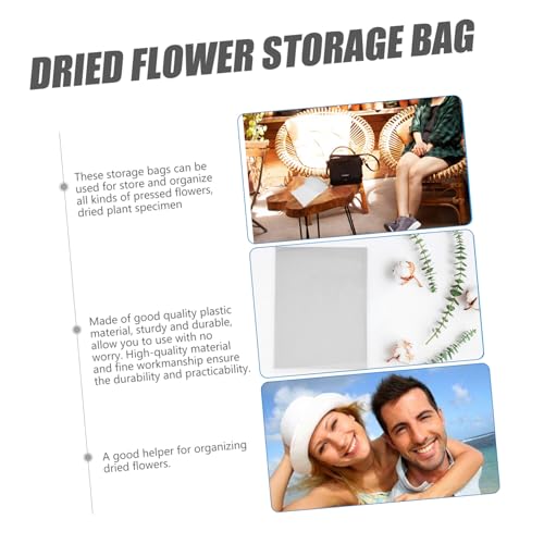 NUOBESTY 2 Sätze Teiliges Selbstversiegelnde Trockenblumen aufbewahrungsbeutel Feuchtigkeitsdicht Praktische Pflanzenproben tasche Einfaches Design für Sicheren Schutz und Langanhaltende von NUOBESTY