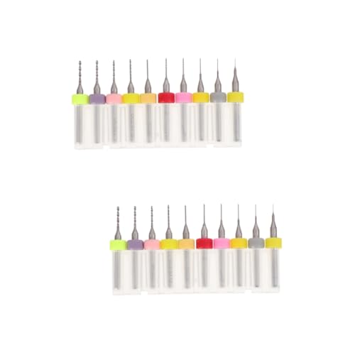 NUOBESTY 2 Sätze Teiliges Wolframstahl Spiralbohrer Set Für Präzise Bohrungen Für Elektronik Hohe Härte Und Verschleißfestigkeit Einfache Anwendung Und Glattes Bohren 10 Stück * 2 NUOBESTY 2 Sätze Teiliges Wolframstahl Spiralbohrer Set Für Präzise Bohrungen Für Elektronik Hohe Härte Und Verschleißfestigkeit Einfache Anwendung Und Glattes Bohren 10 Stück * 2 von NUOBESTY