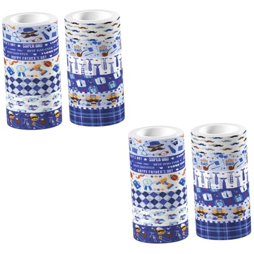 NUOBESTY 2 Sätze Transparentes Washi Tape Für Vaterstag Dekoratives Klebeband Für Scrapbooking Diy Handwerken Und Klebeband Ohne Rückstände Teiliges 12 Rollen * 2 NUOBESTY 2 Sätze Transparentes Washi Tape Für Vaterstag Dekoratives Klebeband Für Scrapbooking Diy Handwerken Und Klebeband Ohne Rückstände Teiliges 12 Rollen * 2 von NUOBESTY