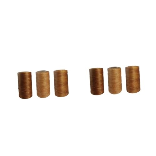 NUOBESTY 2 Sätze Wachsfaden Für Lederhandarbeiten Flache Gewachste Schnur Für Diy Lederprojekte Strapazierfähige Nähschnur Zufälligen Farben Für Armbänder Und 3 Stücke * 2 von NUOBESTY