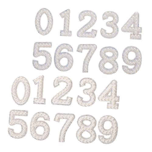 NUOBESTY 2 Satz Perlen Bügelbilder Zahlen und Buchstaben Set Teilig mit Eleganten Strass und Perlendetails zum Einfachen Aufbügeln Kleidung Rucksäcke Hüte und Schuhe Vielseitig Dekorativ NUOBESTY 2 Satz Perlen Bügelbilder Zahlen und Buchstaben Set Teilig mit Eleganten Strass und Perlendetails zum Einfachen Aufbügeln Kleidung Rucksäcke Hüte und Schuhe Vielseitig Dekorativ von NUOBESTY