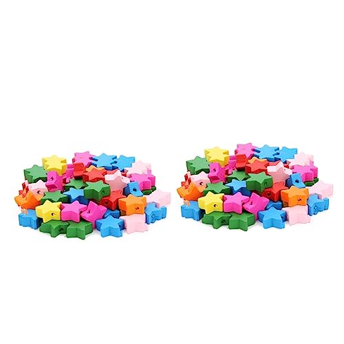 NUOBESTY 2 Sets Holzperlen-set Für Jungen Und Mädchen Basteln Schmuckherstellung Perlen Armbänder Halsketten Zubehör Lernspielzeug Kreativität 100 Stück * 2 NUOBESTY 2 Sets Holzperlen-set Für Jungen Und Mädchen Basteln Schmuckherstellung Perlen Armbänder Halsketten Zubehör Lernspielzeug Kreativität 100 Stück * 2 von NUOBESTY