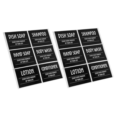 NUOBESTY 2 Sets Toilettenartikel Etiketten Aufkleber Duschgel Shampoo Duschflaschen Etiketten Badezimmer Schönheits Organisations Etiketten Spenderflaschen Etiketten Selbstklebende NUOBESTY 2 Sets Toilettenartikel Etiketten Aufkleber Duschgel Shampoo Duschflaschen Etiketten Badezimmer Schönheits Organisations Etiketten Spenderflaschen Etiketten Selbstklebende von NUOBESTY