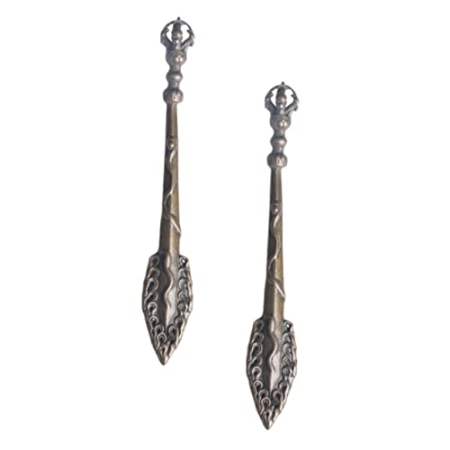 NUOBESTY 2 Stück Antike Messing Vajra Dekoration Handgefertigte Desktop Ornamente für Auto Zuhause Vintage Stil Einzigartiges Messing Handwerk Perfektes NUOBESTY 2 Stück Antike Messing Vajra Dekoration Handgefertigte Desktop Ornamente für Auto Zuhause Vintage Stil Einzigartiges Messing Handwerk Perfektes von NUOBESTY