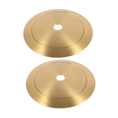 NUOBESTY 2 Stück Beleuchtungszubehör Lampenschirmhalter Haltering Für Die Lampenfassung Lampenfassungen Steckdosenringe Aus Metall Lampenschirmring Haltering Für Lampenschirm Golden Kupfer von NUOBESTY
