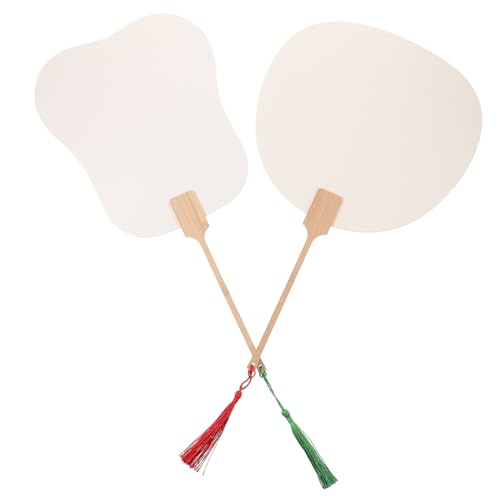 NUOBESTY 2 Stück Blank DIY Chinesischer Handfächer Dickem Reispapier Beidseitig Bemalbar ohne Fächerknochen für Kreative Malerei Dekoration und Traditioneller Stil Zufällige Farbe NUOBESTY 2 Stück Blank DIY Chinesischer Handfächer Dickem Reispapier Beidseitig Bemalbar ohne Fächerknochen für Kreative Malerei Dekoration und Traditioneller Stil Zufällige Farbe von NUOBESTY