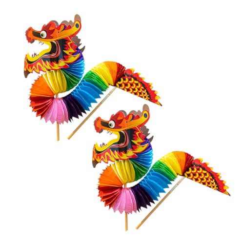 NUOBESTY 2 Stück Chinesische Papierdrache Dekoration Neujahrsfest Ornament für Partys und Feierlichkeiten Kreative Chinesische Deko für Festliches NUOBESTY 2 Stück Chinesische Papierdrache Dekoration Neujahrsfest Ornament für Partys und Feierlichkeiten Kreative Chinesische Deko für Festliches von NUOBESTY