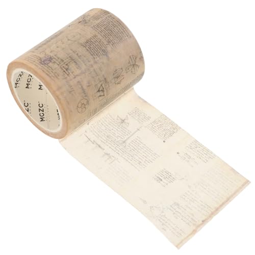 NUOBESTY 2 Stück Dekoratives Klebeband Im Retro-gothic-stil Japanisches Papierklebeband Für Scrapbook Tagebuch Notizbuch Ästhetische Aufkleber Für Wandrahmen Buchdekor von NUOBESTY