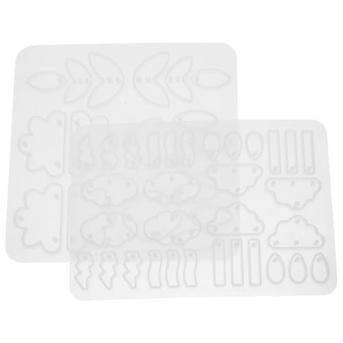 NUOBESTY 2 Stück Diy Schmuckherstellung Wolkenanhänger Mould für Epoxidharz Gießen Naturinspirierte Designs für Handgefertigte von NUOBESTY