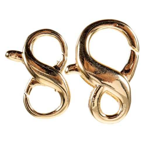 NUOBESTY 2 Stück Doppelter Öffnungs karabinerhaken Vergoldet Schmuckverschluss für Halsketten Armbänder Stabile Metalllegierung Sicherer Verschluss Kompakte für DIY Schmuckherstellung NUOBESTY 2 Stück Doppelter Öffnungs karabinerhaken Vergoldet Schmuckverschluss für Halsketten Armbänder Stabile Metalllegierung Sicherer Verschluss Kompakte für DIY Schmuckherstellung von NUOBESTY